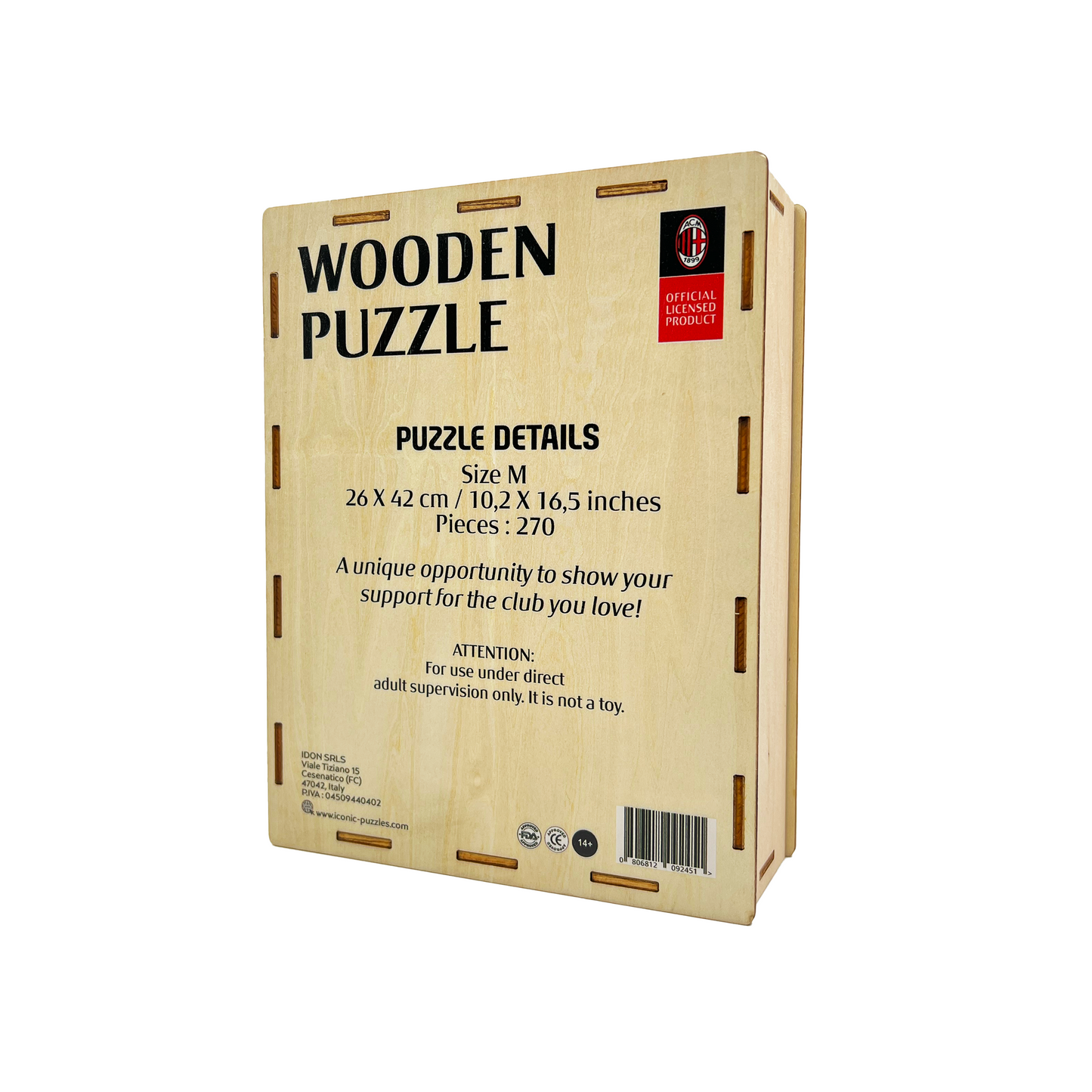 AC Milan® Logo - Official Wooden Puzzle
