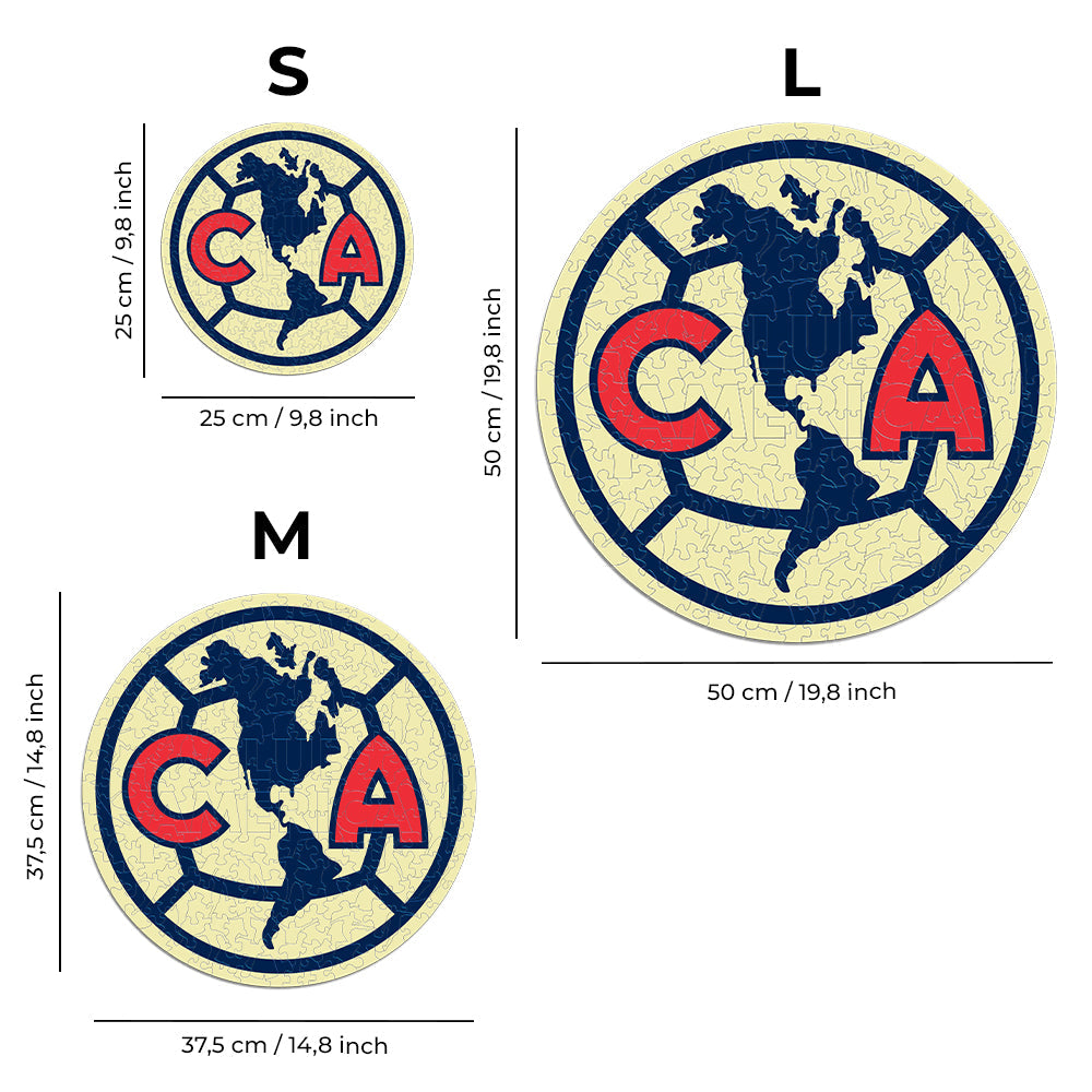 Club América® Logo - Official Wooden Puzzle