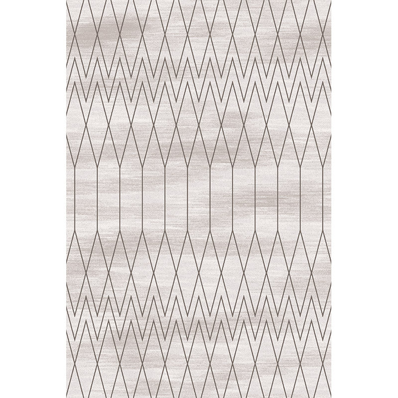Grey Geometric Modern Striped Patterned Non-slip Sofa Rug Table Rug Area Rugs Customizable