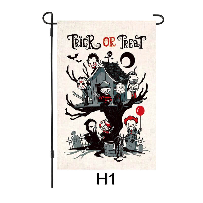 Halloween Garden Flag Double Side Waterproof Small Yard Flag Series 4
