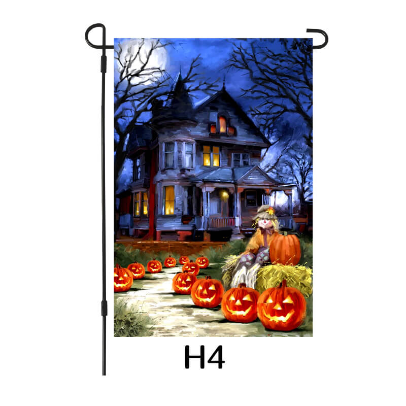 Halloween Garden Flag Double Side Waterproof Small Yard Flag Series 4