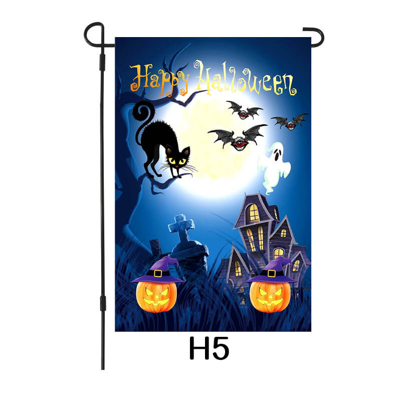 Halloween Garden Flag Double Side Waterproof Small Yard Flag Series 4