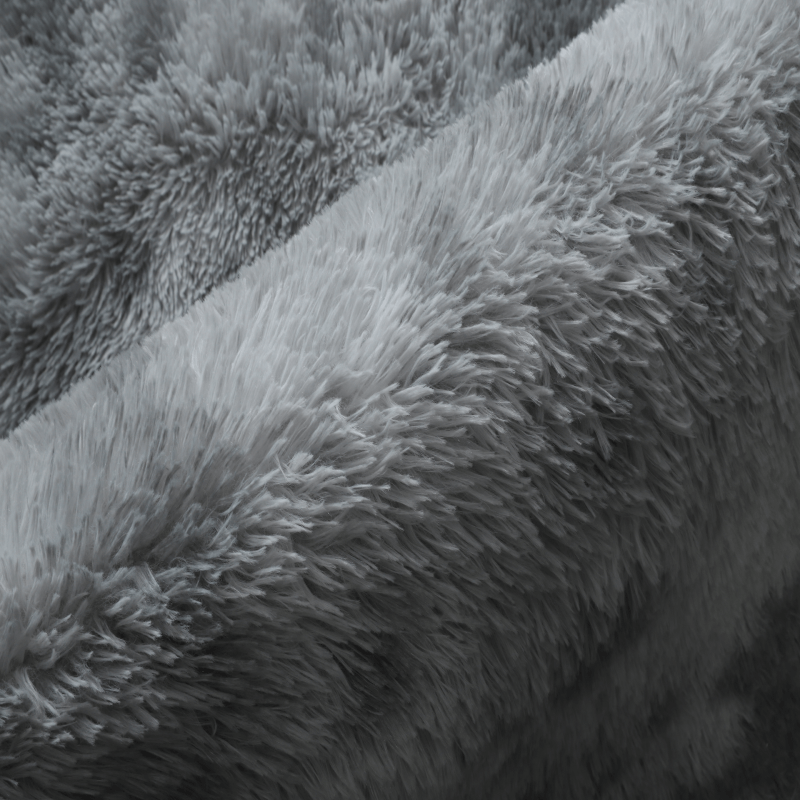 Gradient Light Grey Colour Modern Plain Carpet Bedroom Living Room Sofa Rugs Soft Plush Shaggy Rugs