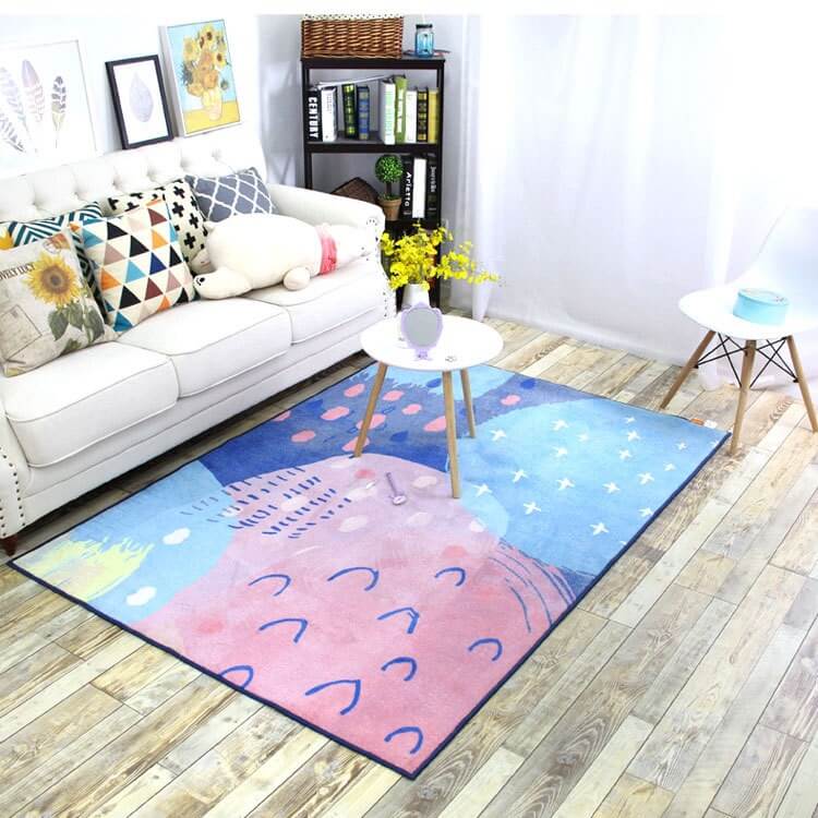 Nordic Romantic Series Sweet Geometric Carpet Rug 03