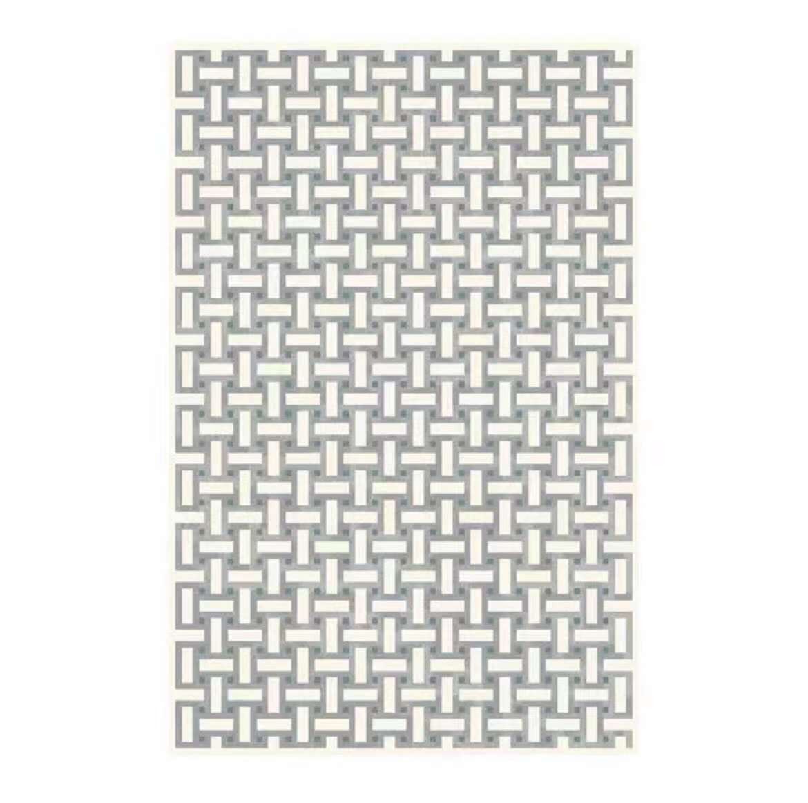 French Retro Styles Coffee Table Mat Soft Faux Cashmere Rug for Living Room Bedroom