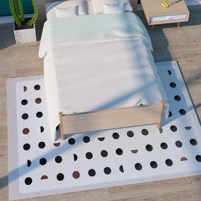 Modern Geometric Floor Mat Soft Faux Cashmere Rug