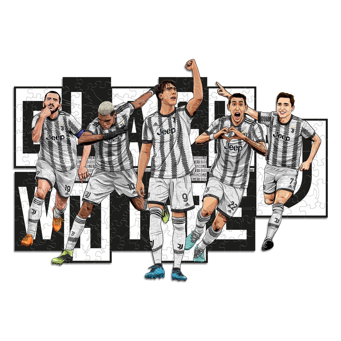Juventus® 5 Players - Official Wooden Puzzle (LIMITED EDITION)