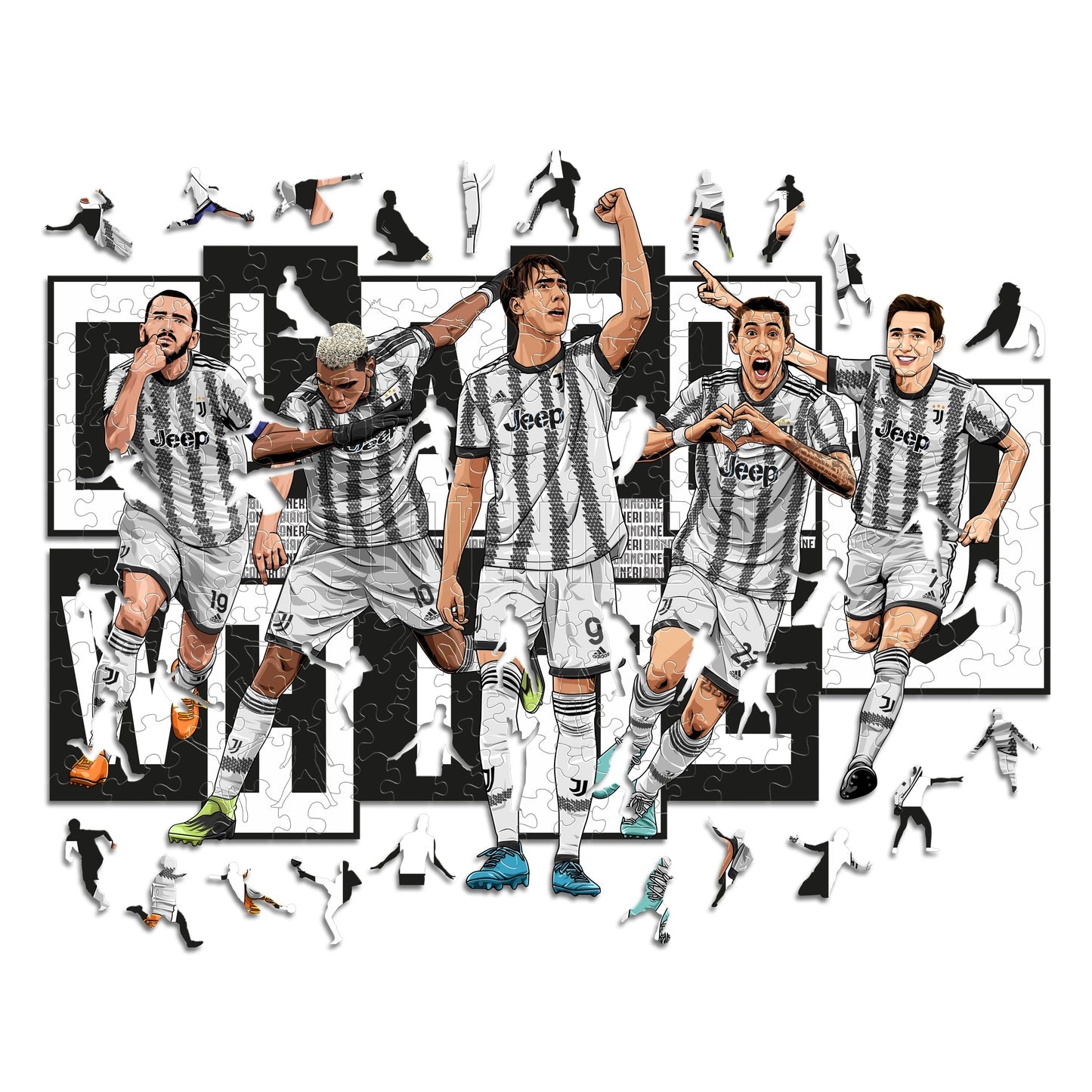 2 PACK Juventus® FC Logo + 5 Players