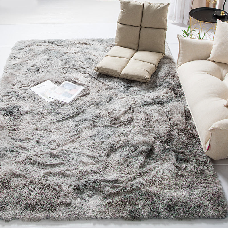 Collection: 9 Gradient Colours Modern Plain Carpet Bedroom Living Room Sofa Rugs Soft Plush Shaggy Rugs