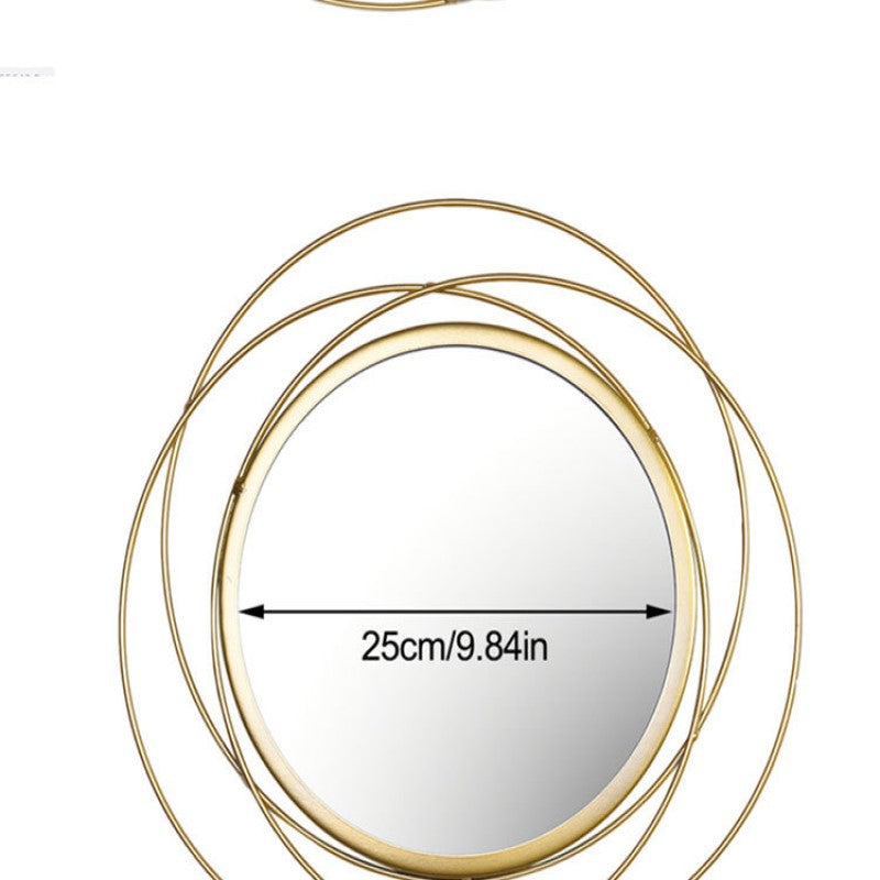 Golden Rings Hanging Mirror Wall Living Room Bedroom 0ffice