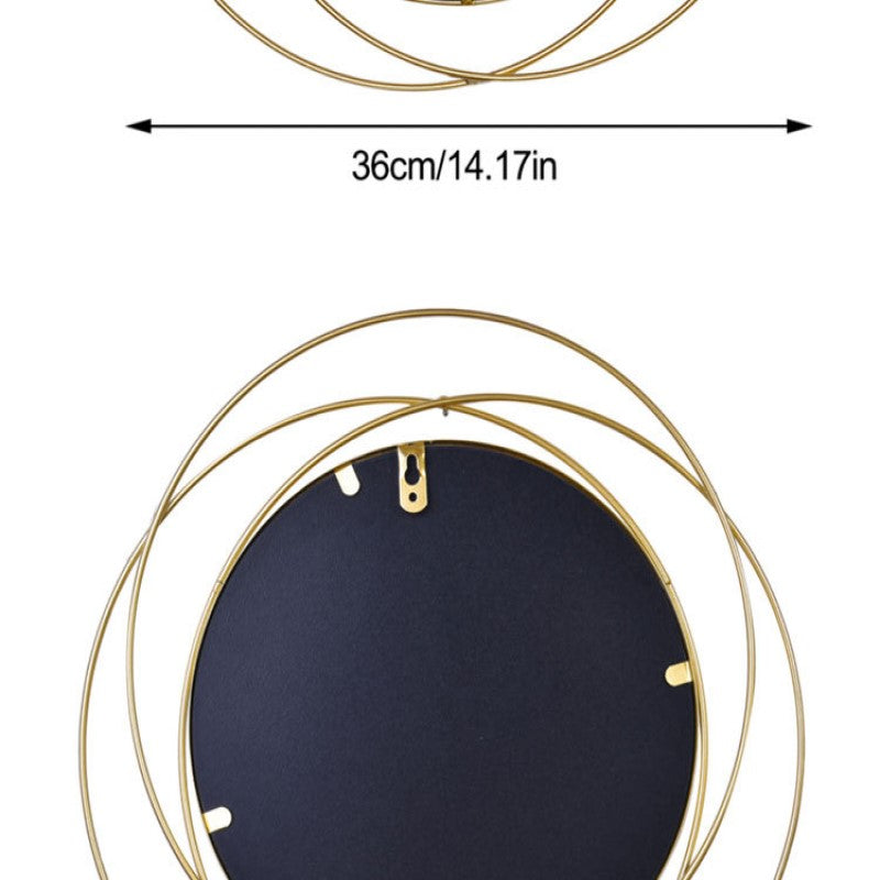 Golden Rings Hanging Mirror Wall Living Room Bedroom 0ffice