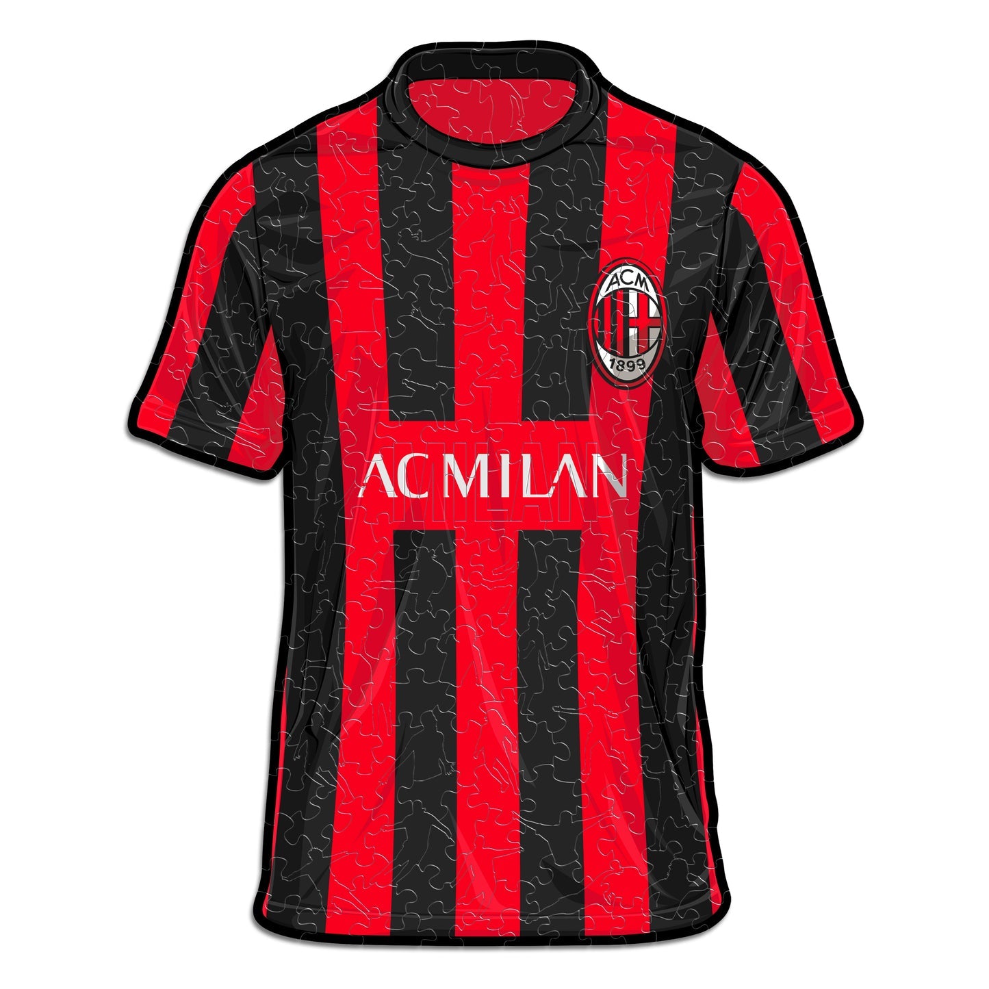 AC Milan® Jersey - Official Wooden Puzzle