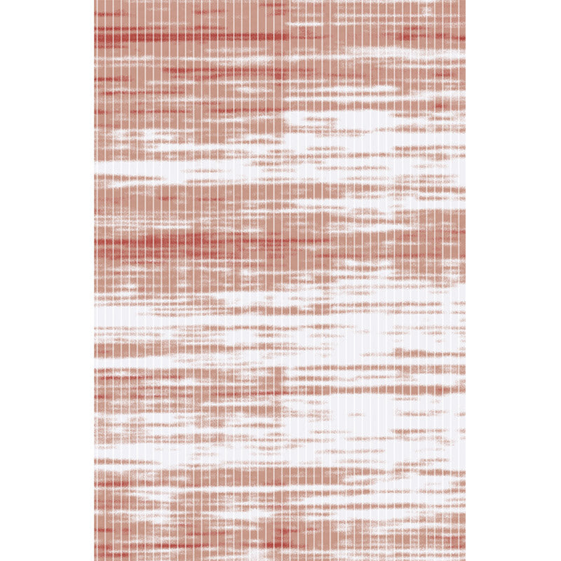 Warm Color Orange Pink Modern Sofa Table Geometric Striped Area Rugs Customizable