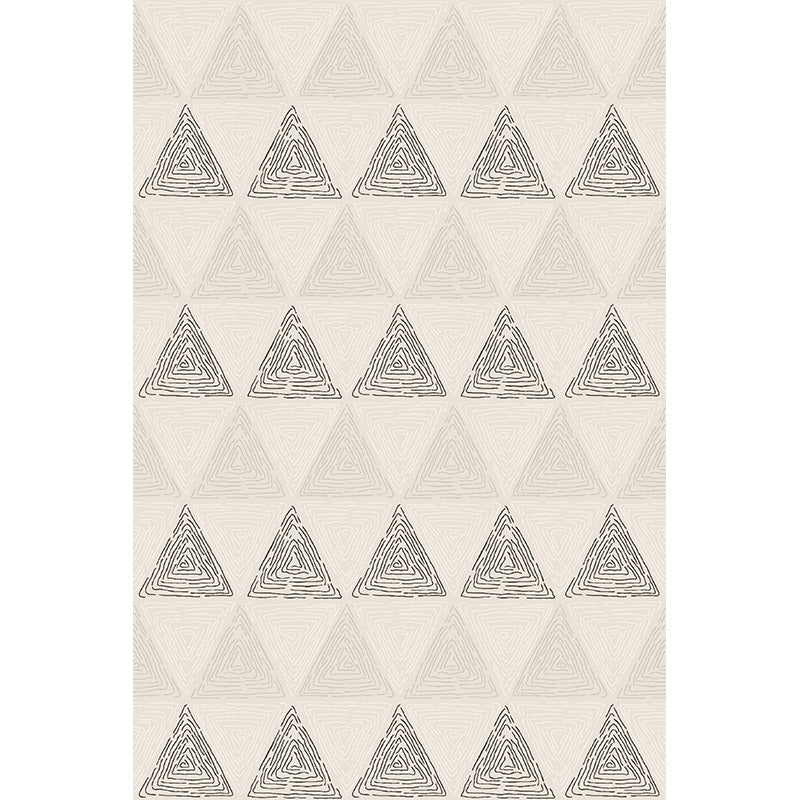 Warm Color Grey Beige Modern Sofa Table Geometric Patterned Striped Area Rugs Customizable