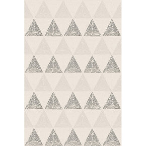 Warm Color Grey Beige Modern Sofa Table Geometric Patterned Striped Area Rugs Customizable