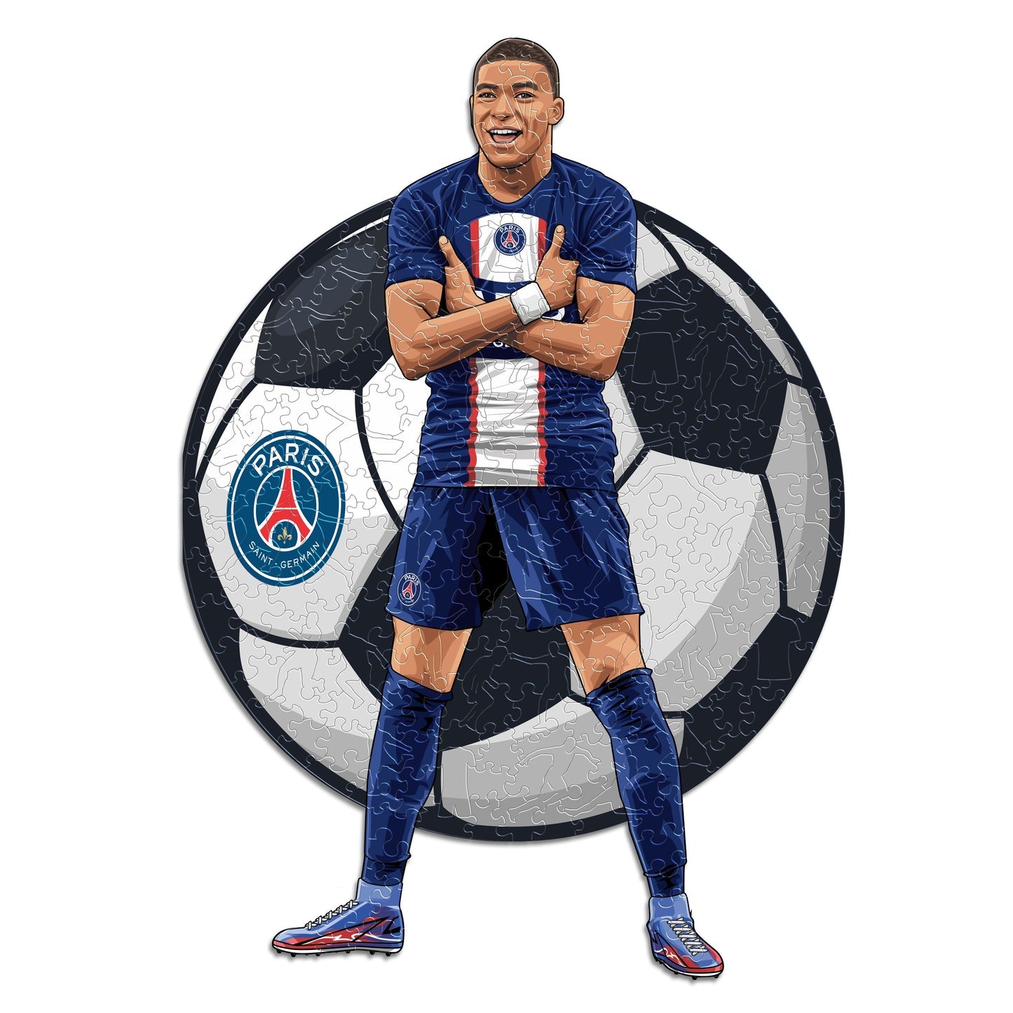 Kylian Mbappé - Official Wooden Puzzle