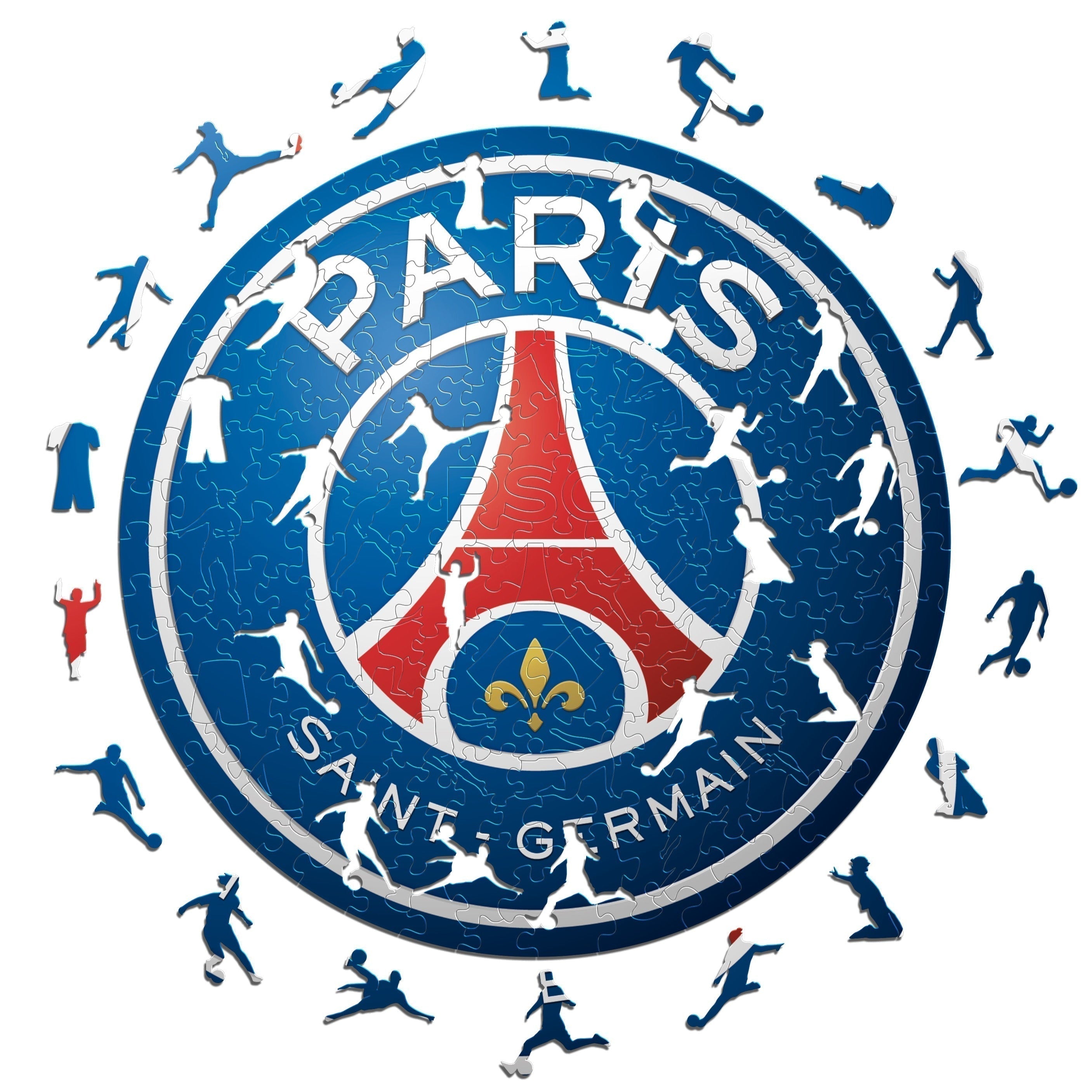4 PACK PSG FC® Logo + Jersey + Lionel Messi + Kylian Mbappé