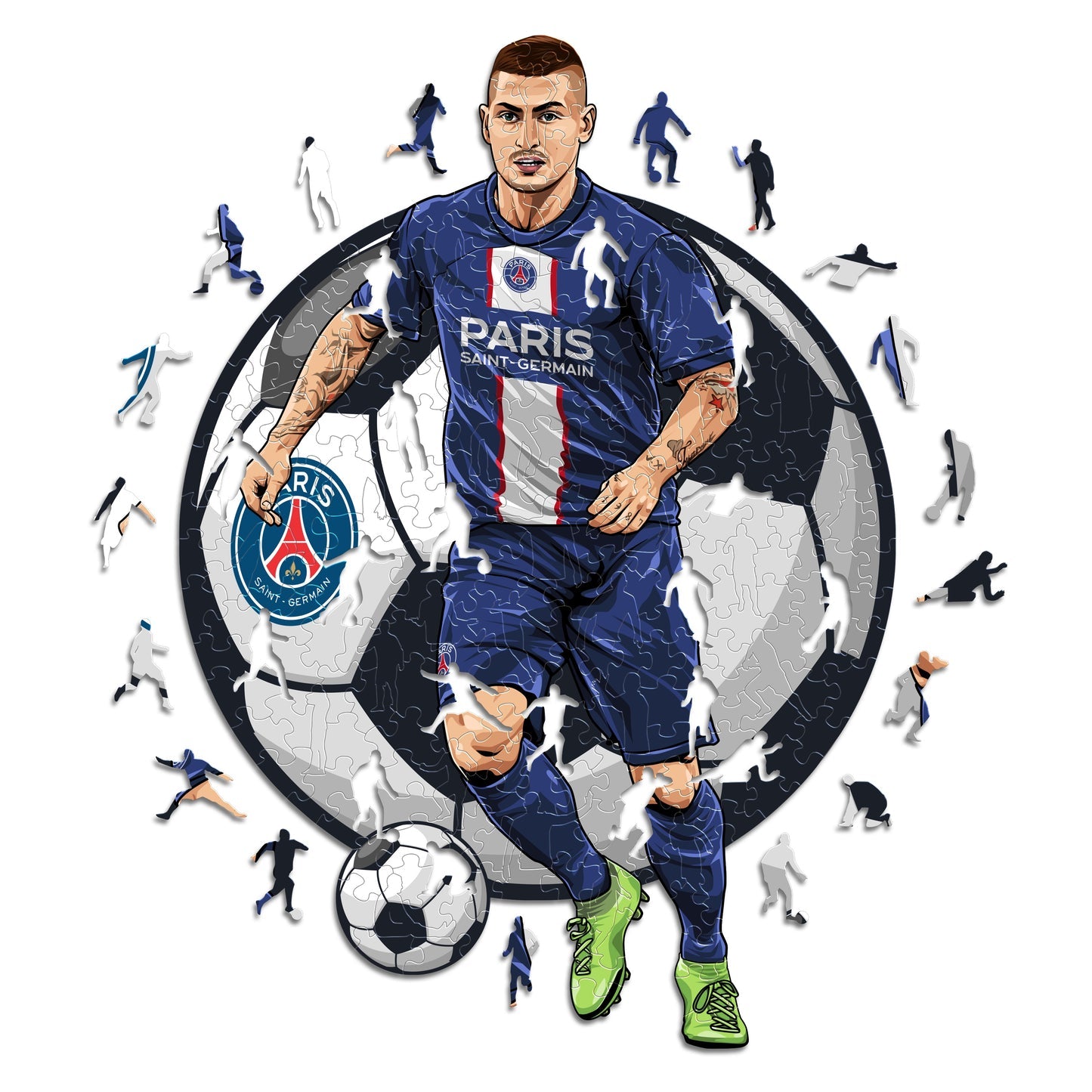 Marco Verratti - Official Wooden Puzzle