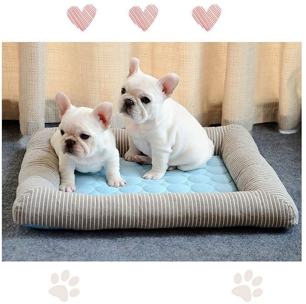Pet Cooling Mat, Summer Cats and Dogs Kennel Bed Pad Travel Cool Cushion Pad