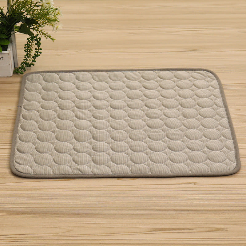 Light Gray Circle Pattern Pets Cooling Mat