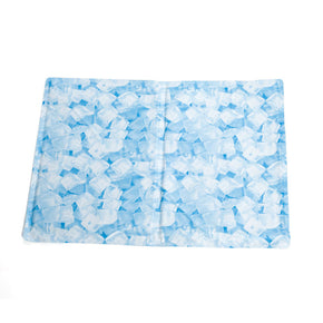 Dog & Cat Ice Cube Pattern Cool Mat, Self Cooling Gel Mat Pads Pet Cool Beds
