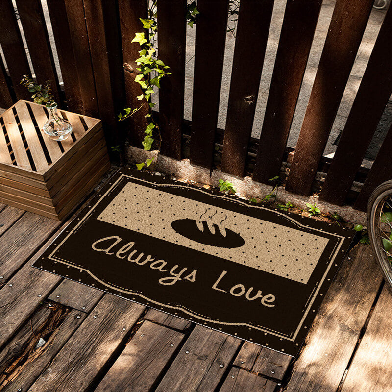 Stretch Yarn Loop Dust Removal Doormat Entrance Non-slip Outdoor Floormat - Always Love
