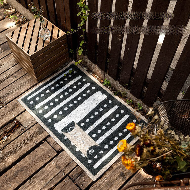Stretch Yarn Loop Dust Removal Doormat Entrance Non-slip Outdoor Floormat