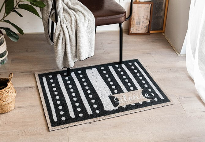 Stretch Yarn Loop Dust Removal Doormat Entrance Non-slip Outdoor Floormat - Silence