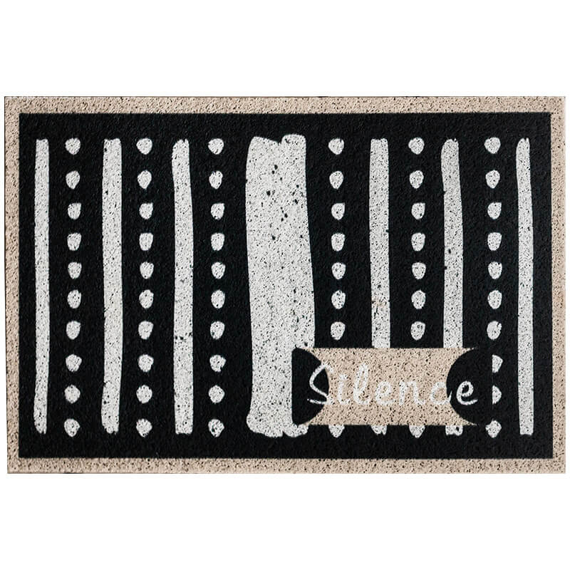 Stretch Yarn Loop Dust Removal Doormat Entrance Non-slip Outdoor Floormat - Silence