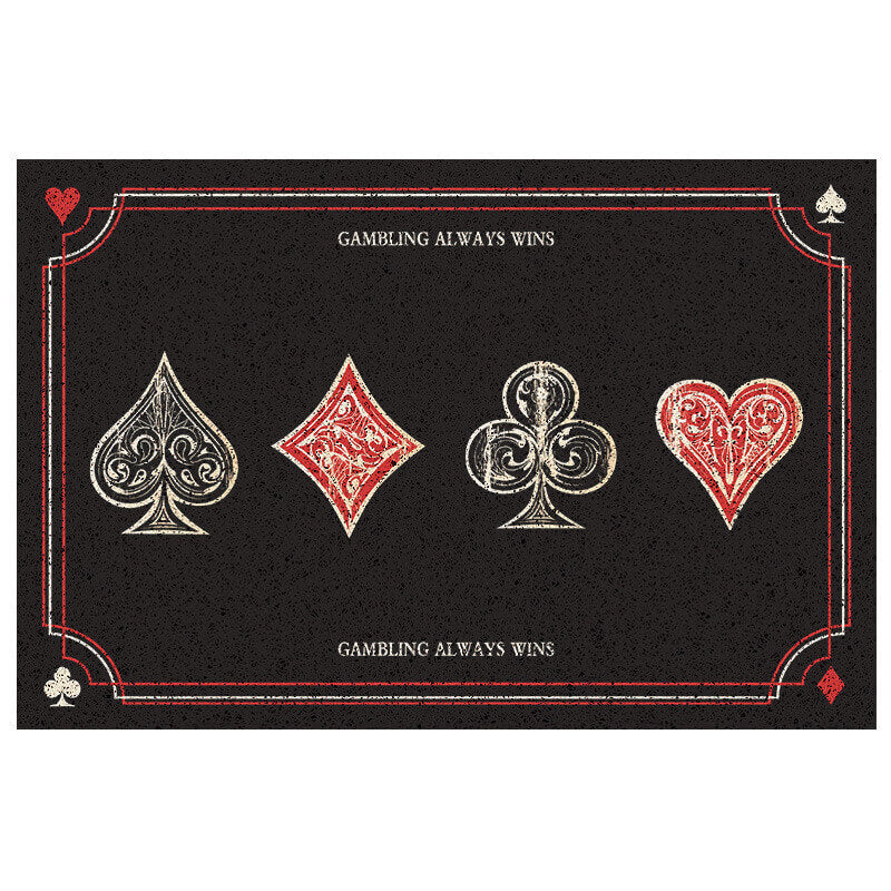 Poker Series (Always Win) Dust Removal Doormat Entrance Non-slip Outdoor Floormat
