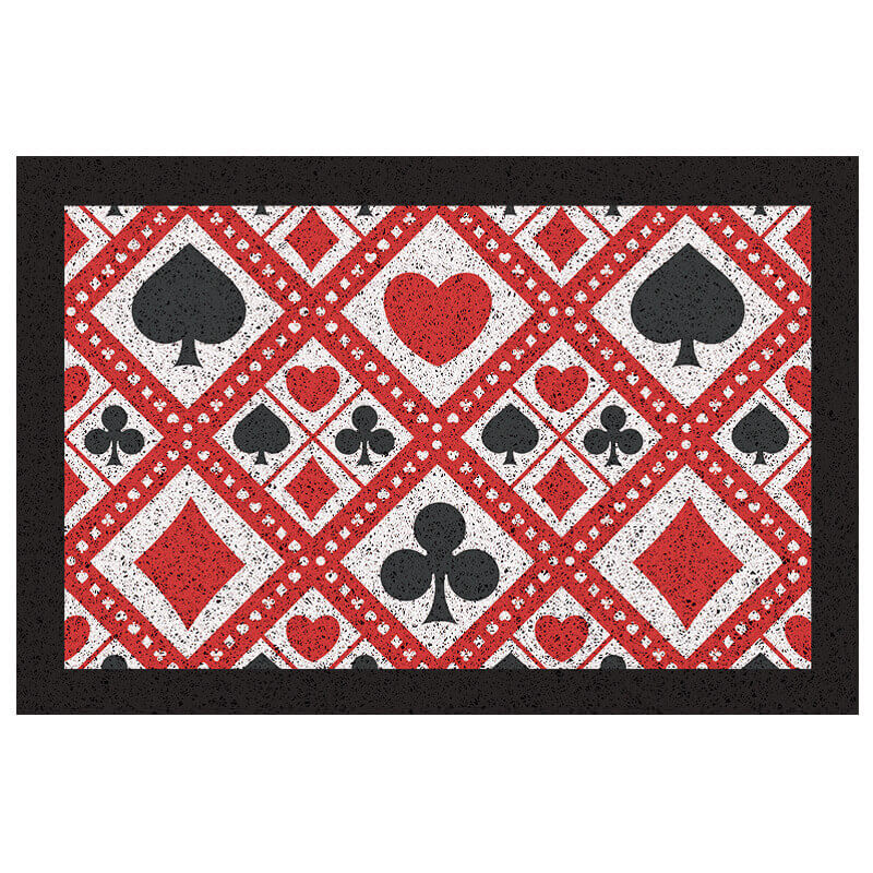 Poker Series Dust Removal Doormat Entrance Non-slip Outdoor Floormat