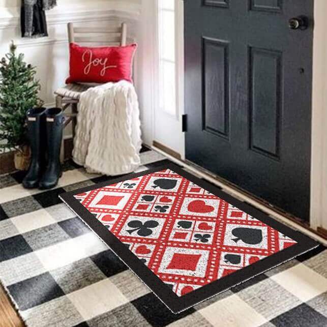 Poker Series Dust Removal Doormat Entrance Non-slip Outdoor Floormat