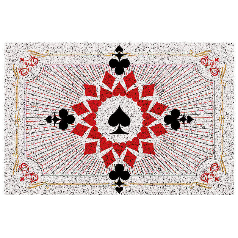 Poker Series Dust Removal Doormat Entrance Non-slip Outdoor Floormat