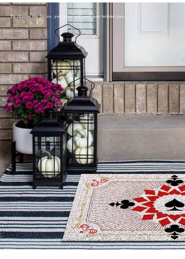 Poker Series (Victory Light) Dust Removal Doormat Entrance Non-slip Outdoor Floormat