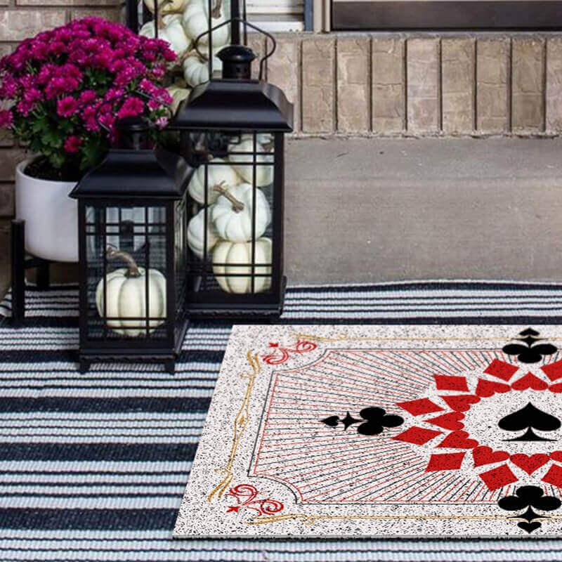 Poker Series (Victory Light) Dust Removal Doormat Entrance Non-slip Outdoor Floormat