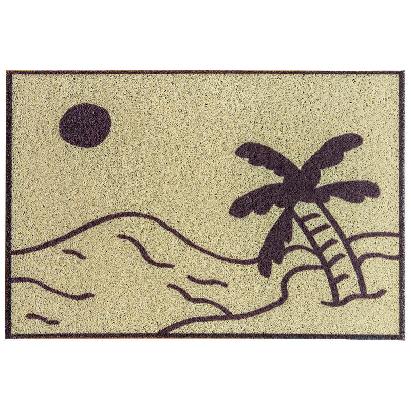 Creative Coconut Tree Dust Remove Doormat Entrance Non-slip Outdoor Floormat
