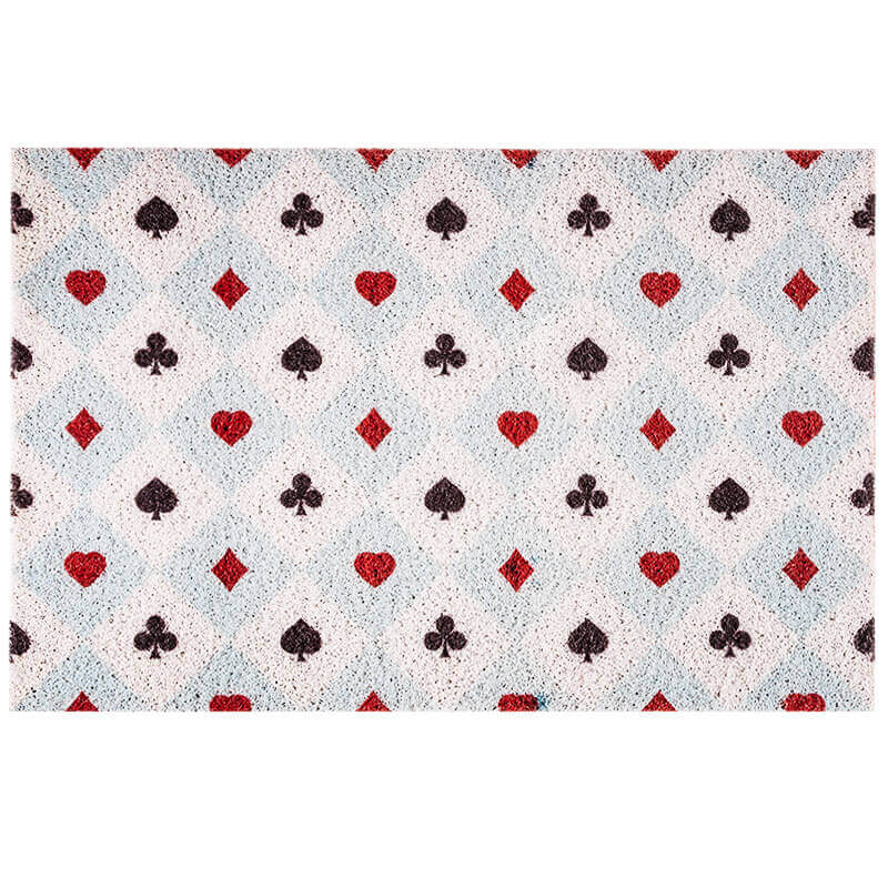 Diamond Checkered Dust Remove Doormat Entrance Non-slip Outdoor Floormat