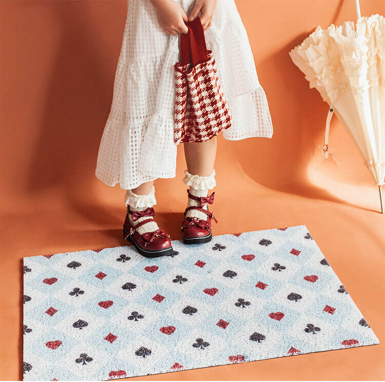 Diamond Checkered Dust Remove Doormat Entrance Non-slip Outdoor Floormat