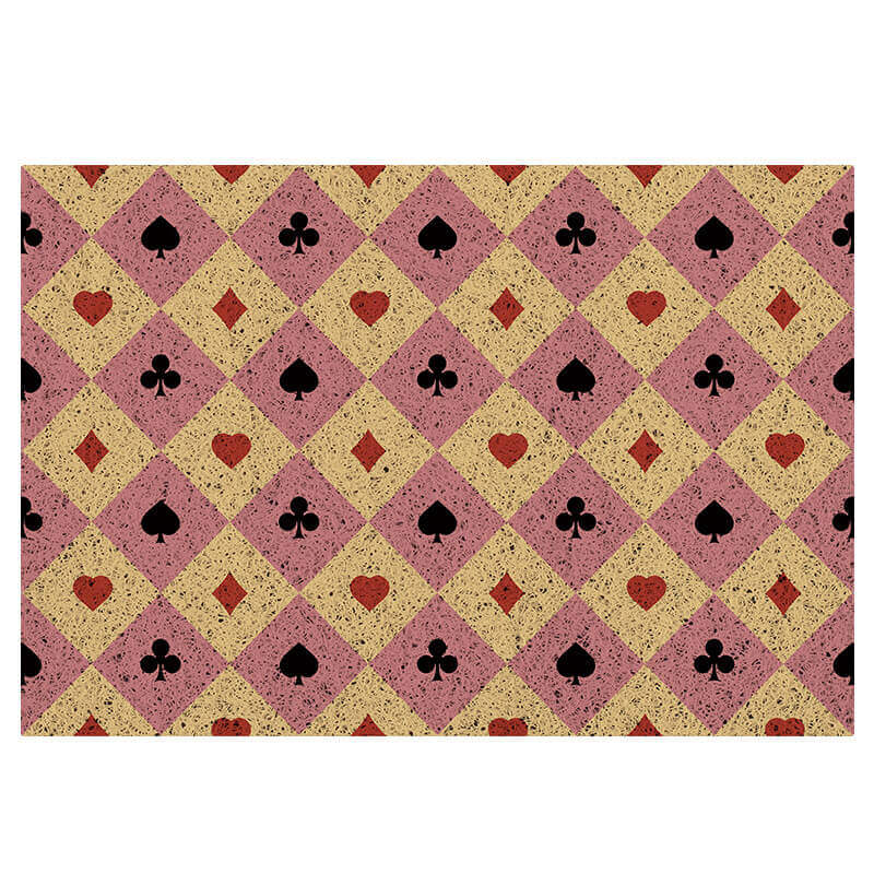 Diamond Checkered Dust Remove Doormat Entrance Non-slip Outdoor Floormat