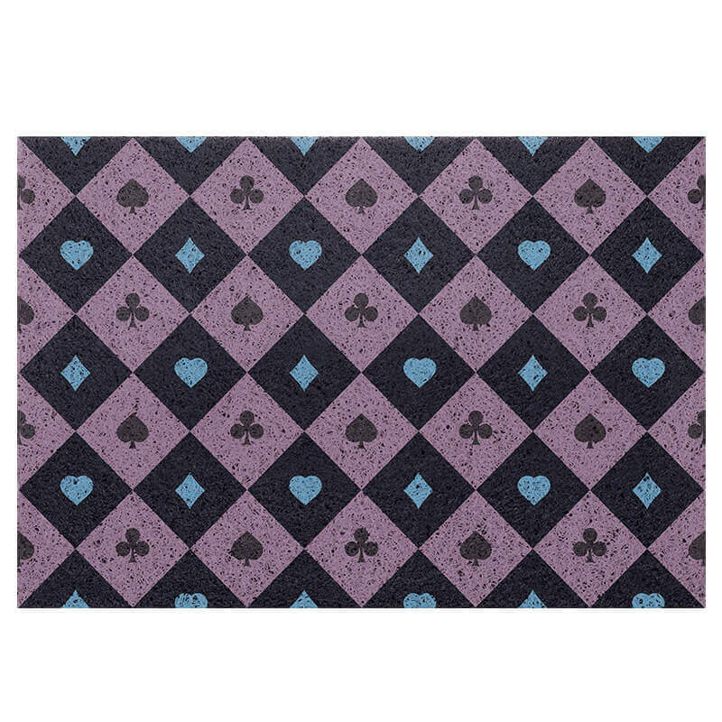 Diamond Checkered Dust Remove Doormat Entrance Non-slip Outdoor Floormat