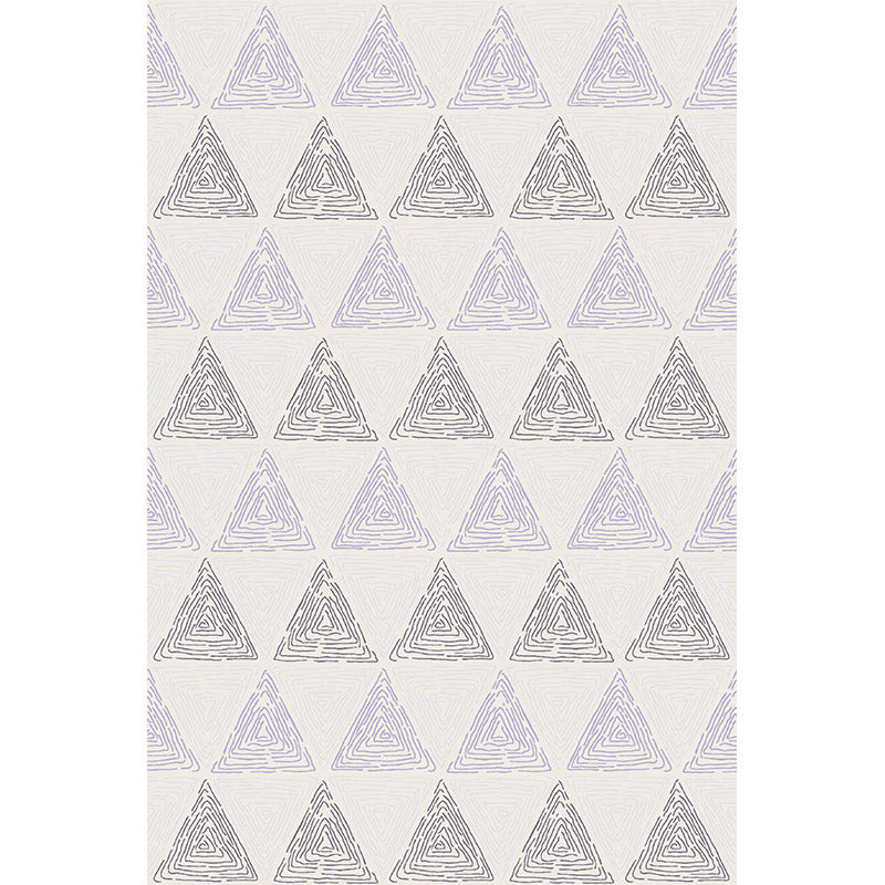 Purple Geometric Modern Patterned Non-slip Sofa Rug Table Rug Area Rugs Customizable