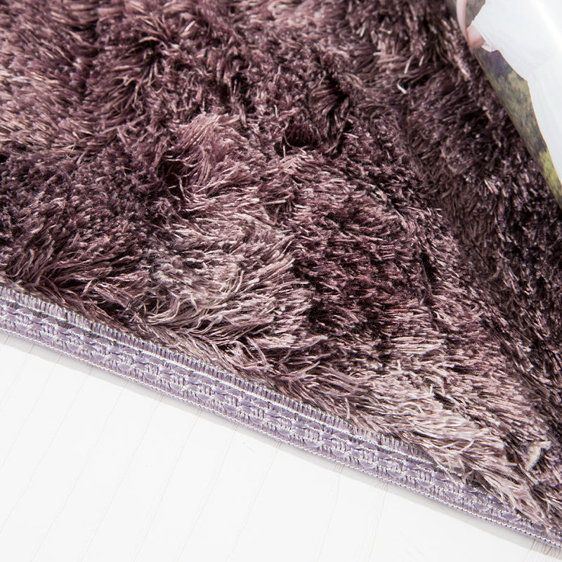 Gradient Pink and Purple Colour Modern Plain Carpet Bedroom Living Room Sofa Rugs Soft Plush Shaggy Rugs
