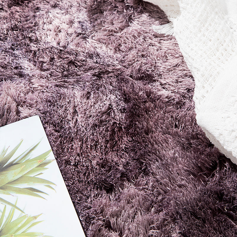 Gradient Pink and Purple Colour Modern Plain Carpet Bedroom Living Room Sofa Rugs Soft Plush Shaggy Rugs