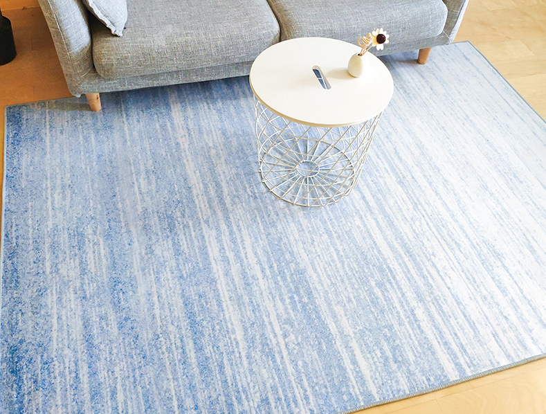 Gradient Colour Simple Modern Plain Rug Bedroom Living Room Sofa Rugs Floor Mat