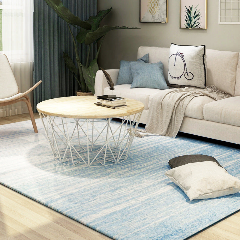 Gradient Colour Simple Modern Plain Rug Bedroom Living Room Sofa Rugs Floor Mat