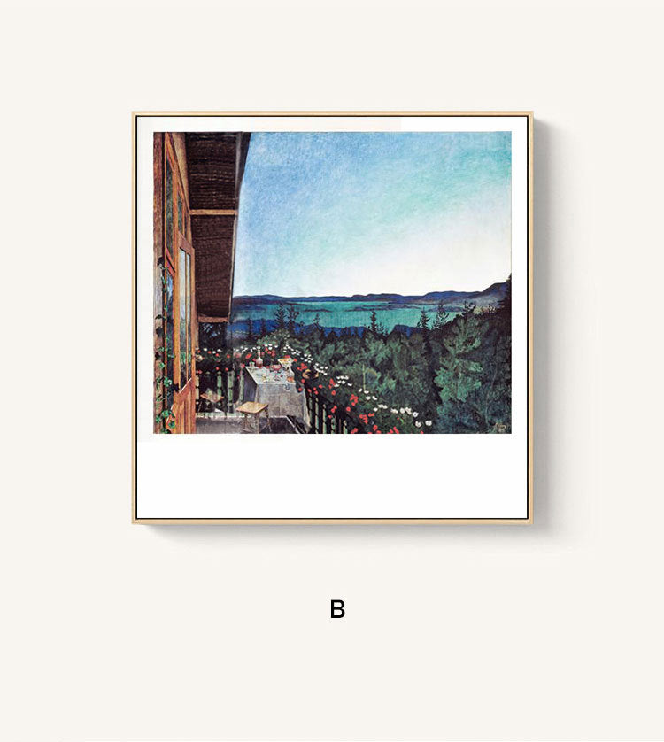 01 Modern Simplicity Idyllic Art Wall Decor Living Room Background Home Decor Painting