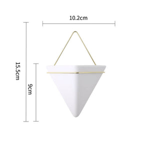 White Creative Living Room Wall Hanging Flower Pot Greenery Hanging Background Wall Decoration