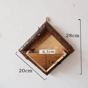 Vintage Wooden Plant Hanging Living Room Dining Room Wall Decoration