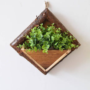 Simulated Eucaly Vintage Wooden Plant Hanging Living Room Dining Room Wall Decoration