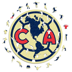 Club América® Logo - Official Wooden Puzzle